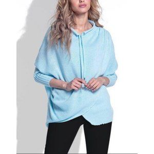 Fimfi Sky Blue Crossover Sweater